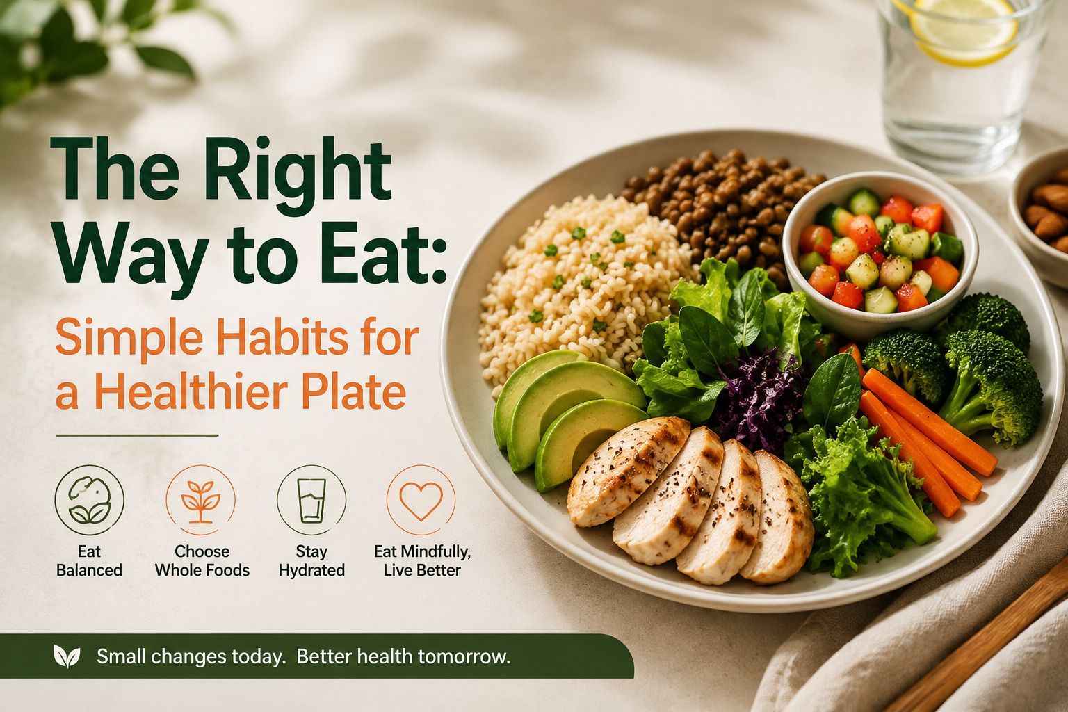 The Right Way to Eat: Simple Habits for a Healthier Plate